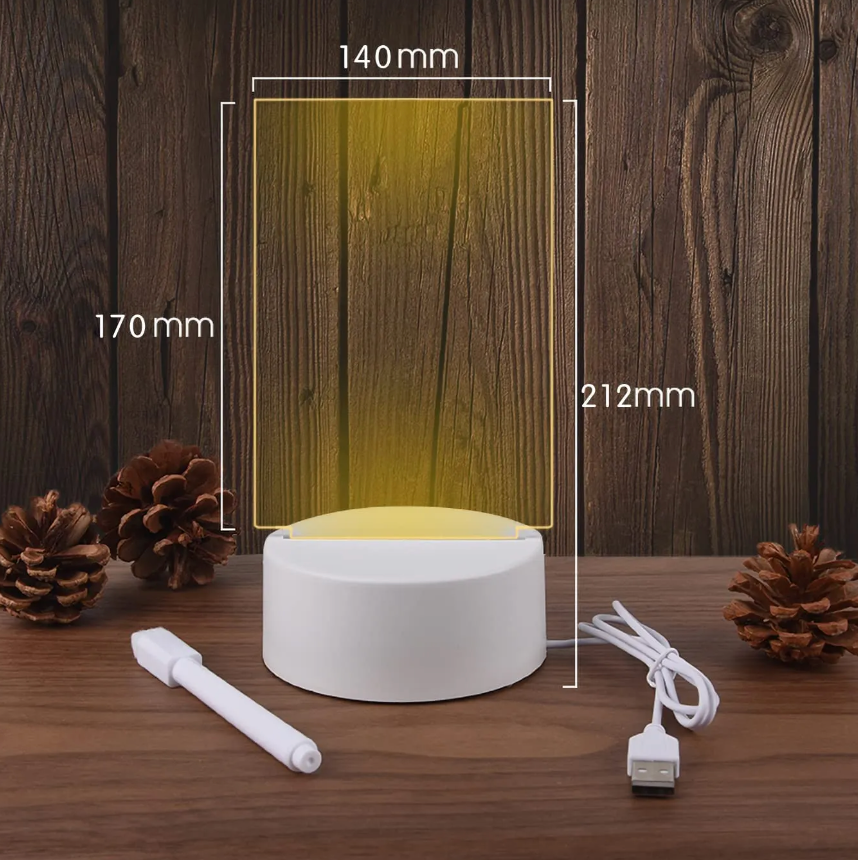 Note Board Creative Led Night Light