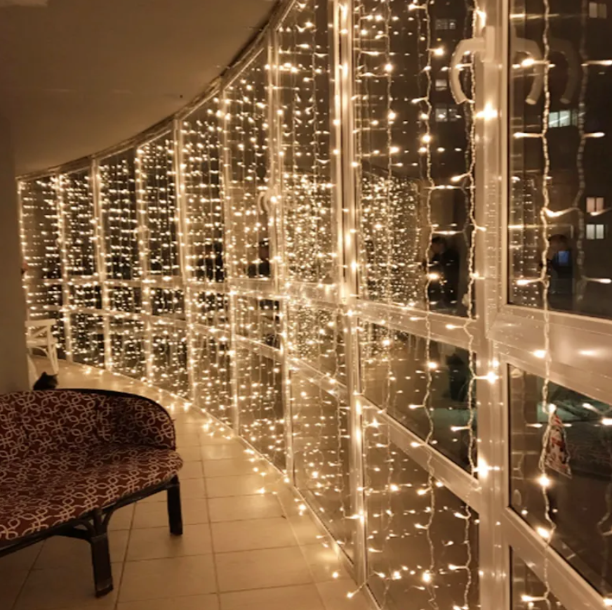 Curtain LED String Lights Garland