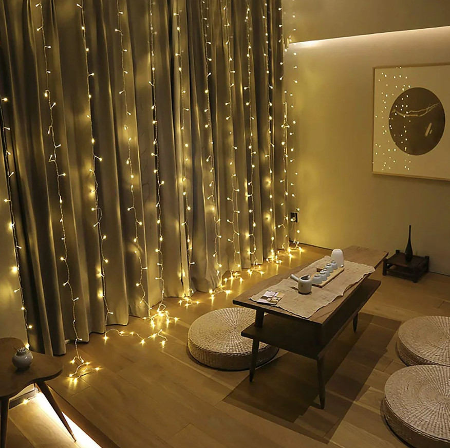 Curtain LED String Lights Garland