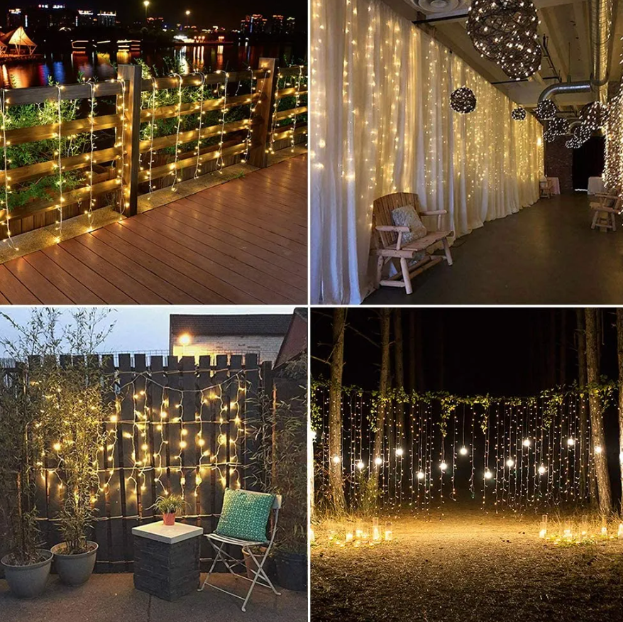 Curtain LED String Lights Garland